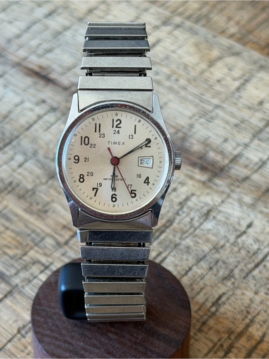 Timex Other - Vintage 1980s Timex Automatic Watch 30.5mm - Stainless Steel Bracelet w/ Date